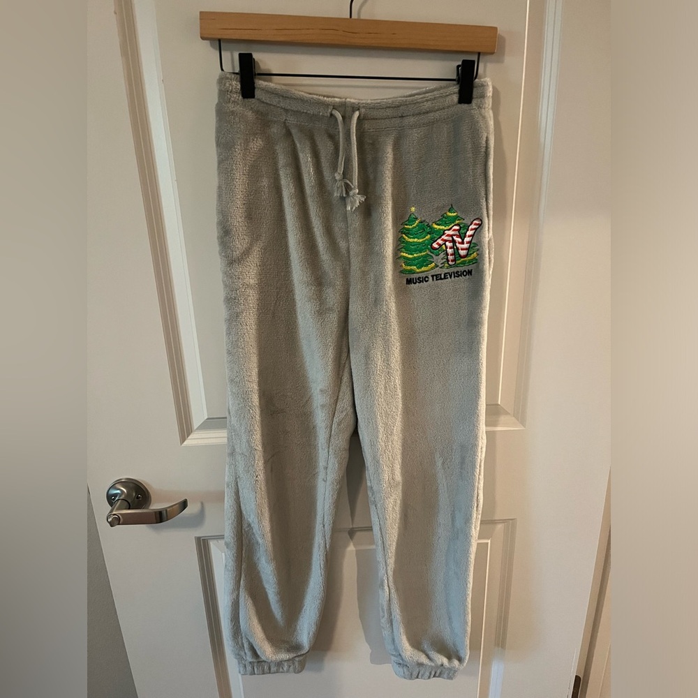 Fuzzy MTV Christmas Sweats
